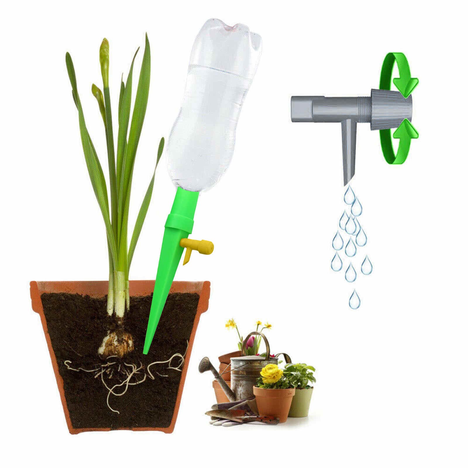 25 #6 stücke Keramik Selbst Bewässerung Spikes Automatische Pflanzen Tropf Bewässerung Wasser Stakes Für Indoor Outdoor Garten Bewässerung System