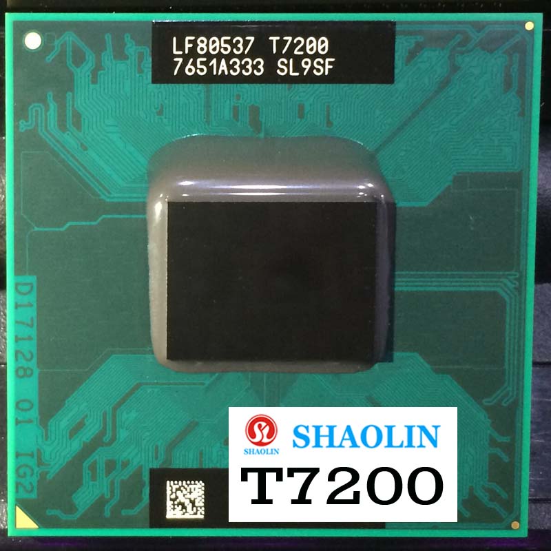 T7600 T7400 T7200 Dual-Core Dual-Thread CPU Processor Socket M / mPGA479MT Notebook CPU Original SHAOLIN Official Version