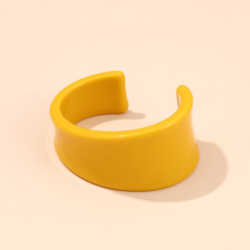 Guanlong acrílico aberto bangles feminino indiano jóias festa bangle com designer encantos círculo pulseiras pulseira atacado elegante: KB212-4