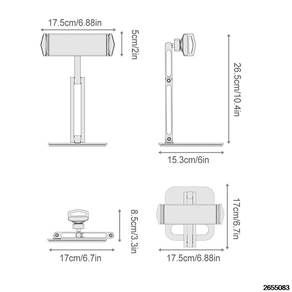 Metal desk phone holder stand for iphone, ipad, xiaomi, macbook, samsung, xiaomi, huawei, laptop, notebook support