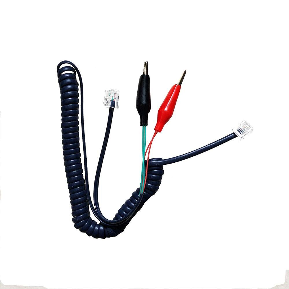 Tool Network Tester Telephone Phone Butt Test Tester Cable for Telephone Line Fault Telecom Cable Tester Alligator clip Set