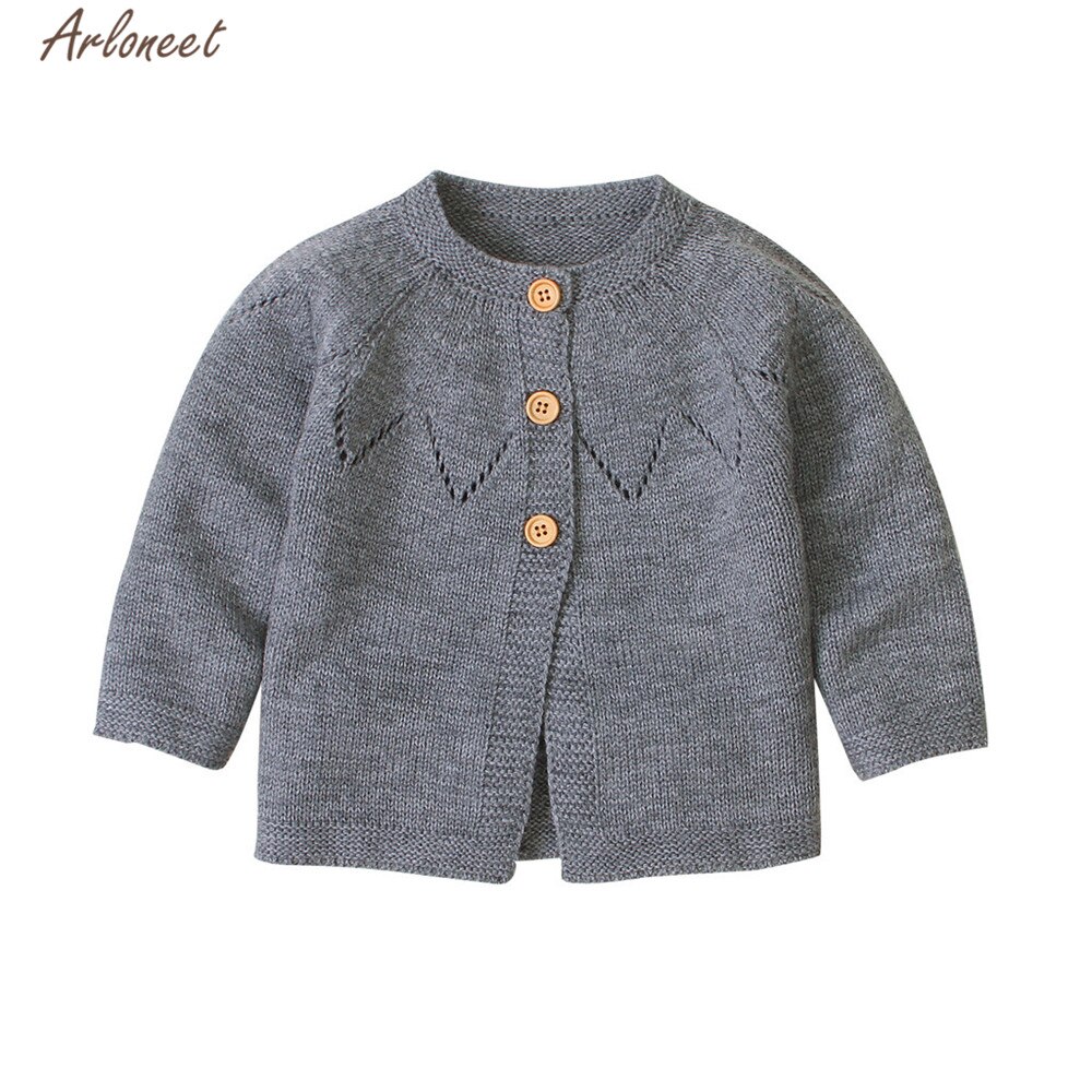 ARLONEET vêtements bébé garçons filles Cardigan Crochet pull printemps automne à manches longues tricot pull manteau