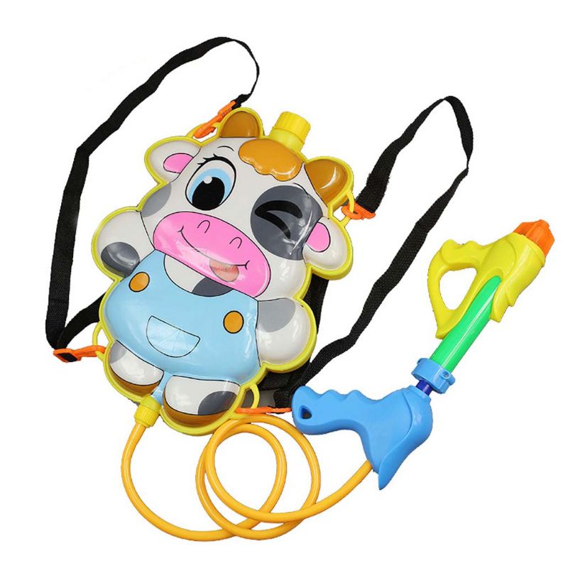 Summer Children Cartoon Backpack Squirt Water Toys Beach Swimming Pool Water Toy Boys Interactive Outdoor Game