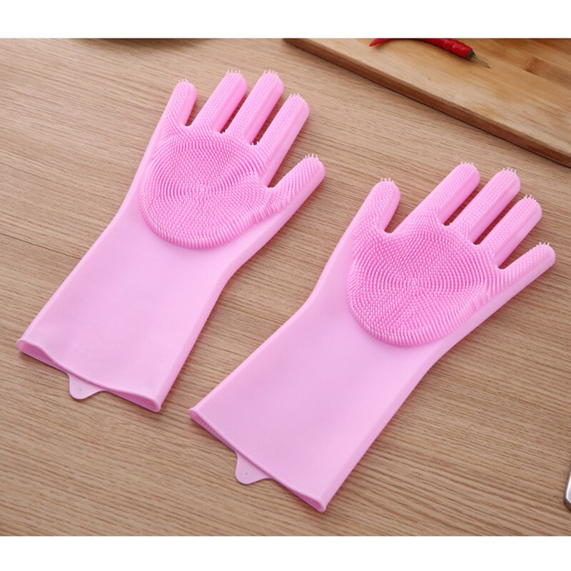 Gants de vaisselle en Silicone, fournitures de cuisine, outils de nettoyage, gants de vaisselle, BV789