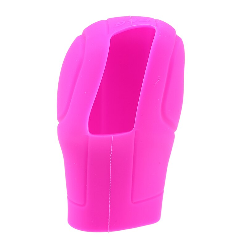 Car Silicone Automatic Gear Shift Knob Cover Antislip Shifter Knob Univeral Fit Shifter Handle Non-combustible Material: rose-bengal