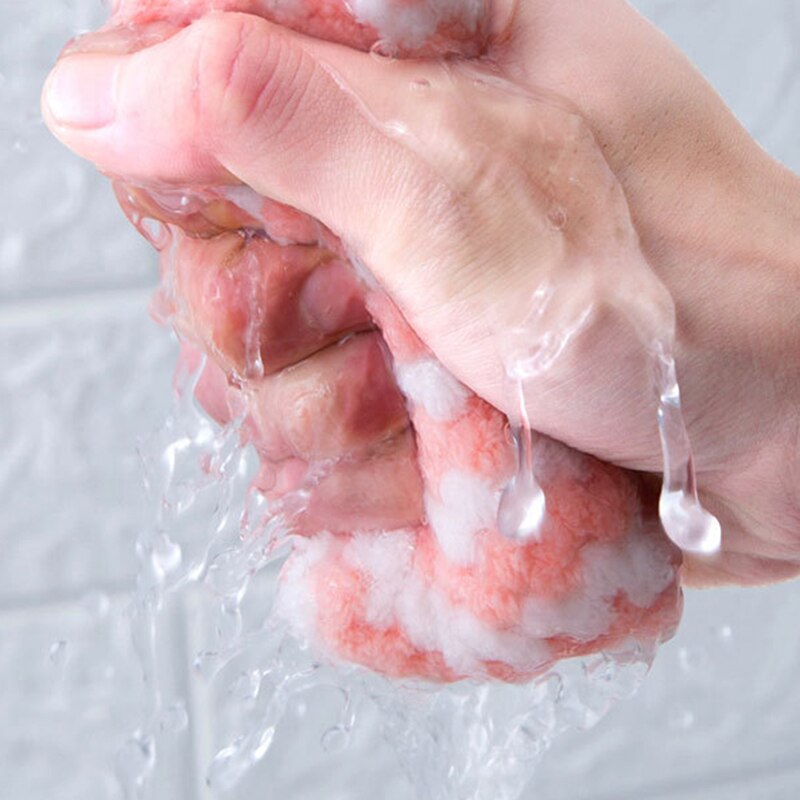 Lingettes de cuisine à fleurs rayées, 20 pièces, en microfibre plus épaisse, absorbantes, pour le nettoyage de la vaisselle