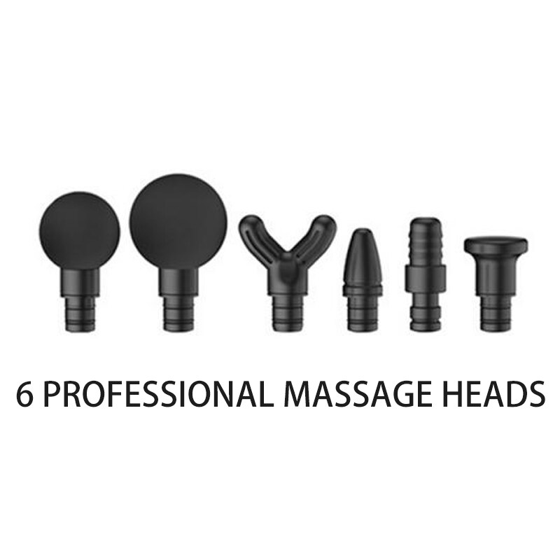 Tiefe Gewebe Muskel Massage Pistole Entspannung Abnehmen Gestaltung Schmerzen Linderung Massagegerät Vibration Fascial Pistole Für Männlich-weibliche USB Ladung: 6 Massage Kopf