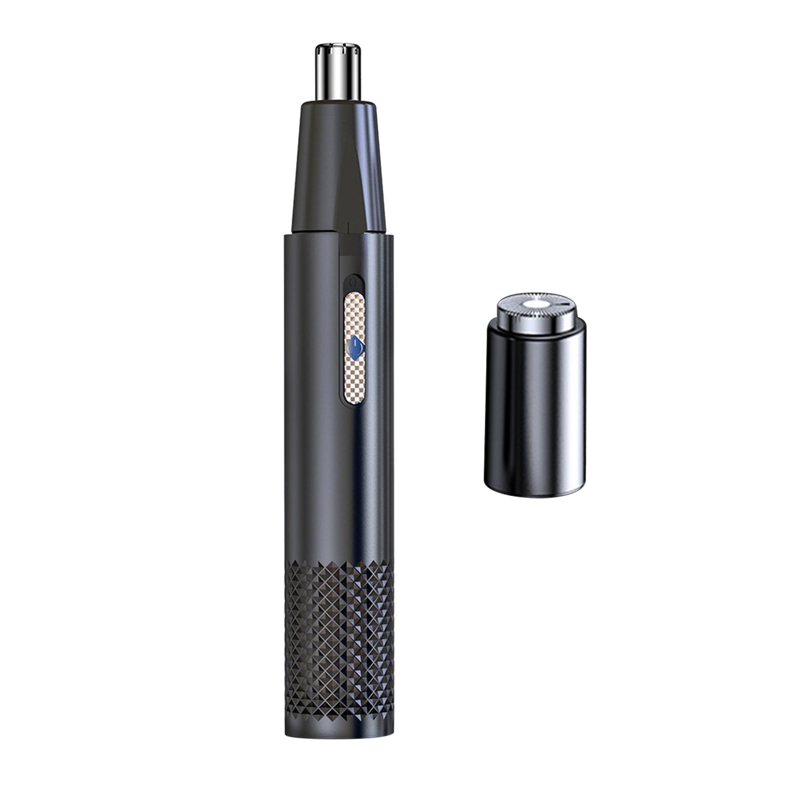 Tondeuse pour le nez et les oreilles, rasoir Rechargeable pour nettoyer les poils du visage: Black