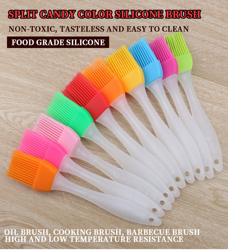 Silicone Oil Brush Small Barbecue Brush Household Kitchen Baking Pancake Oil Brush Tool High Temperature Resistant No Hair