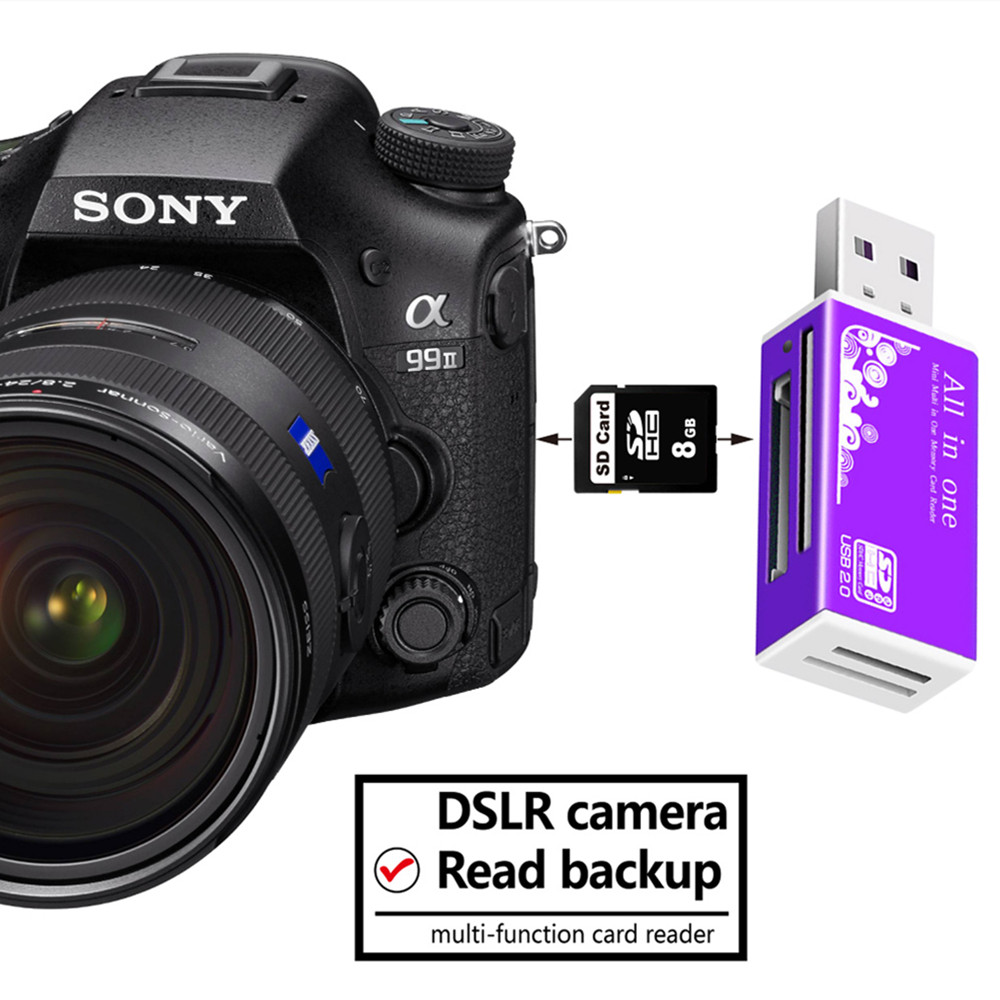 Usb 2.0 Naar Micro-Sd Tf Adapter Otg Cardreader Mini Kaartlezer Smart Memory Kaartlezer Voor Micro sd Kaartlezer