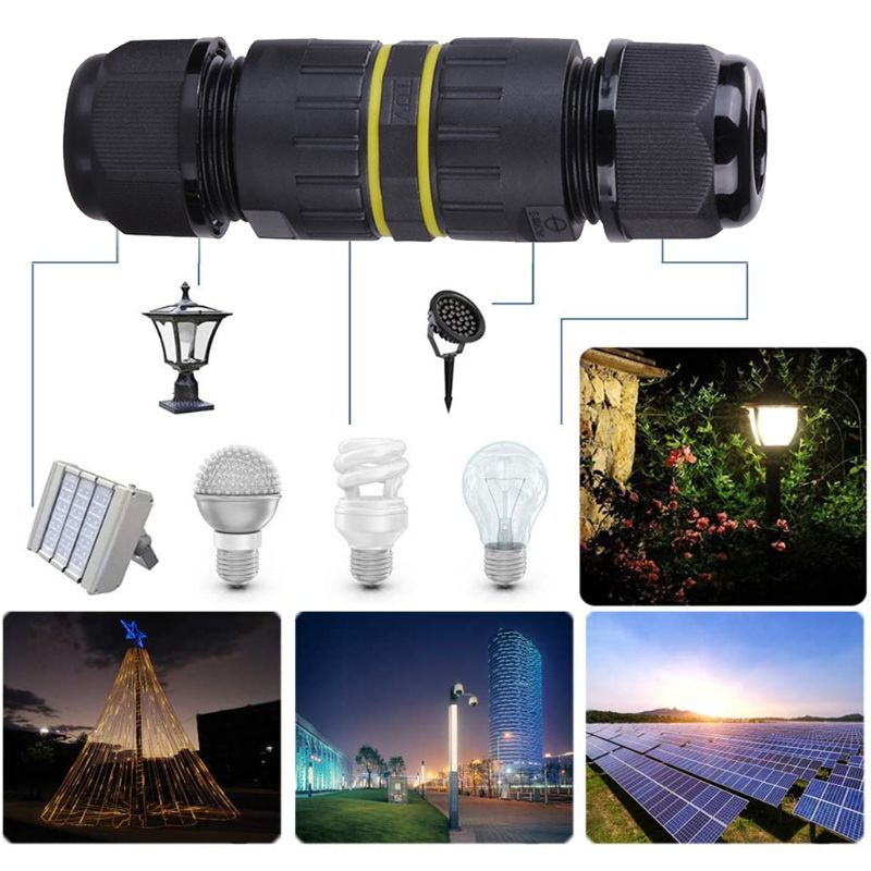 IP68 Waterproof Connector 3 Pin Electrical Terminal Adapter Wire Connector G99F