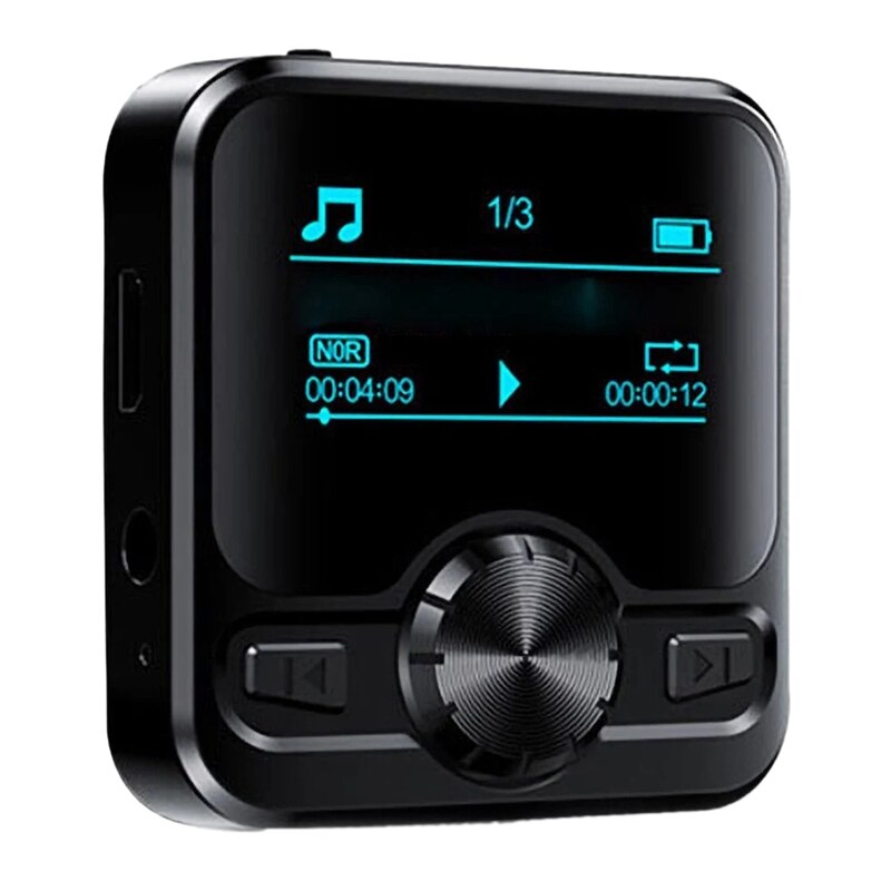 Reproductor MP3 M9, reproductor de música Digital portátil, Radio FM, compatible con función BT, auriculares de 3,5mm, batería recargable de Metal