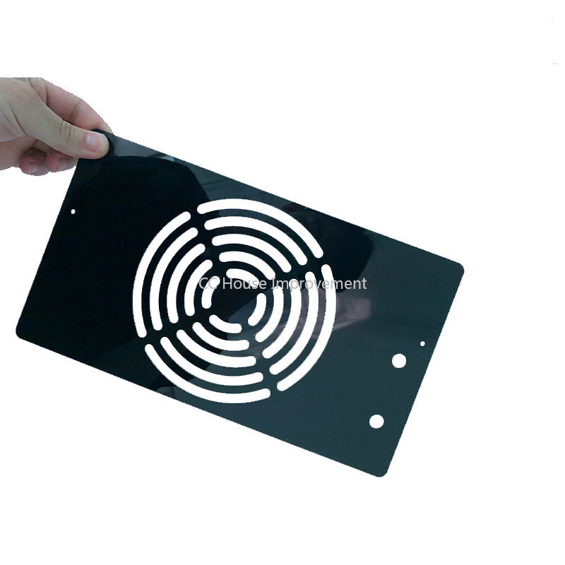 Tykkelse 3mm akrylplade blank ren sort plexiglas plastikplade organisk glas polymethylmethacrylat