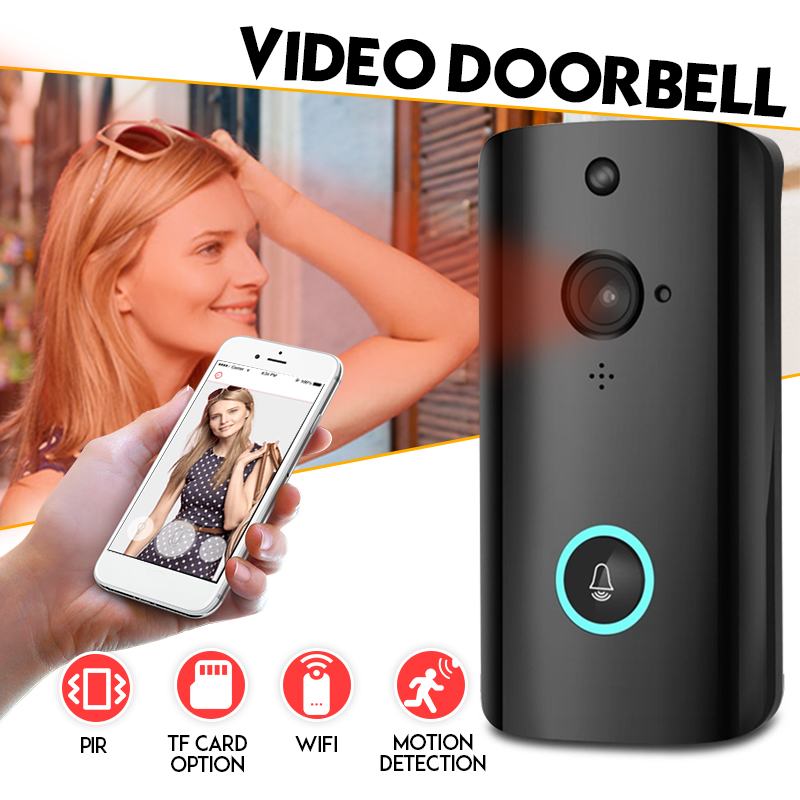 M9 Smart WiFi Video Deurbel Camera Visuele Intercom Met Chime nachtzicht IP Deurbel Draadloze Home Security Camera