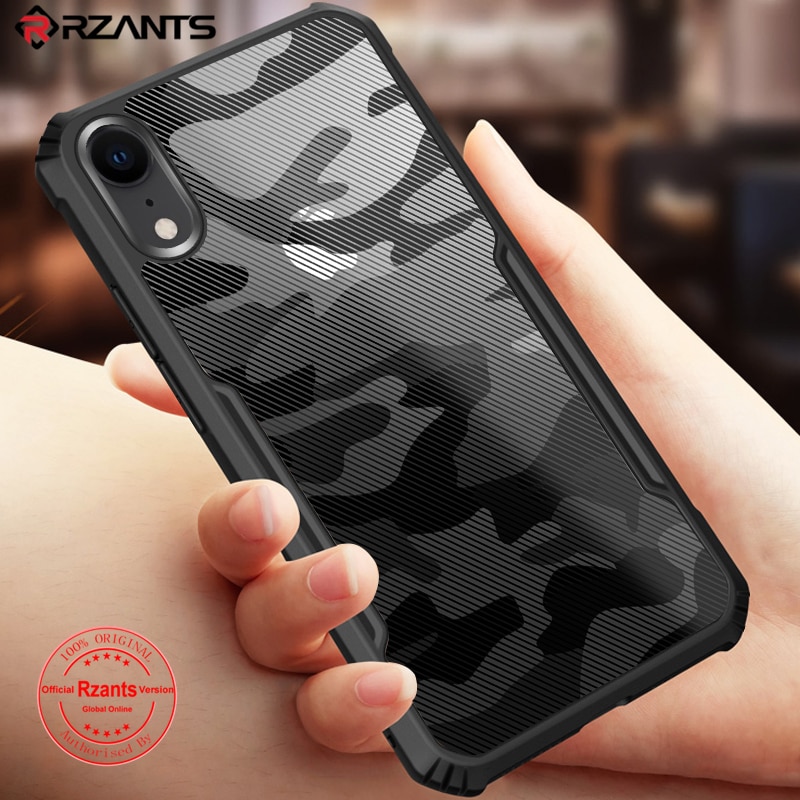 Rzants-funda de camuflaje para iphone, carcasa fina a prueba de golpes para iphone 6, 6s, 7, 8 Plus, X, Xs, Max, XR