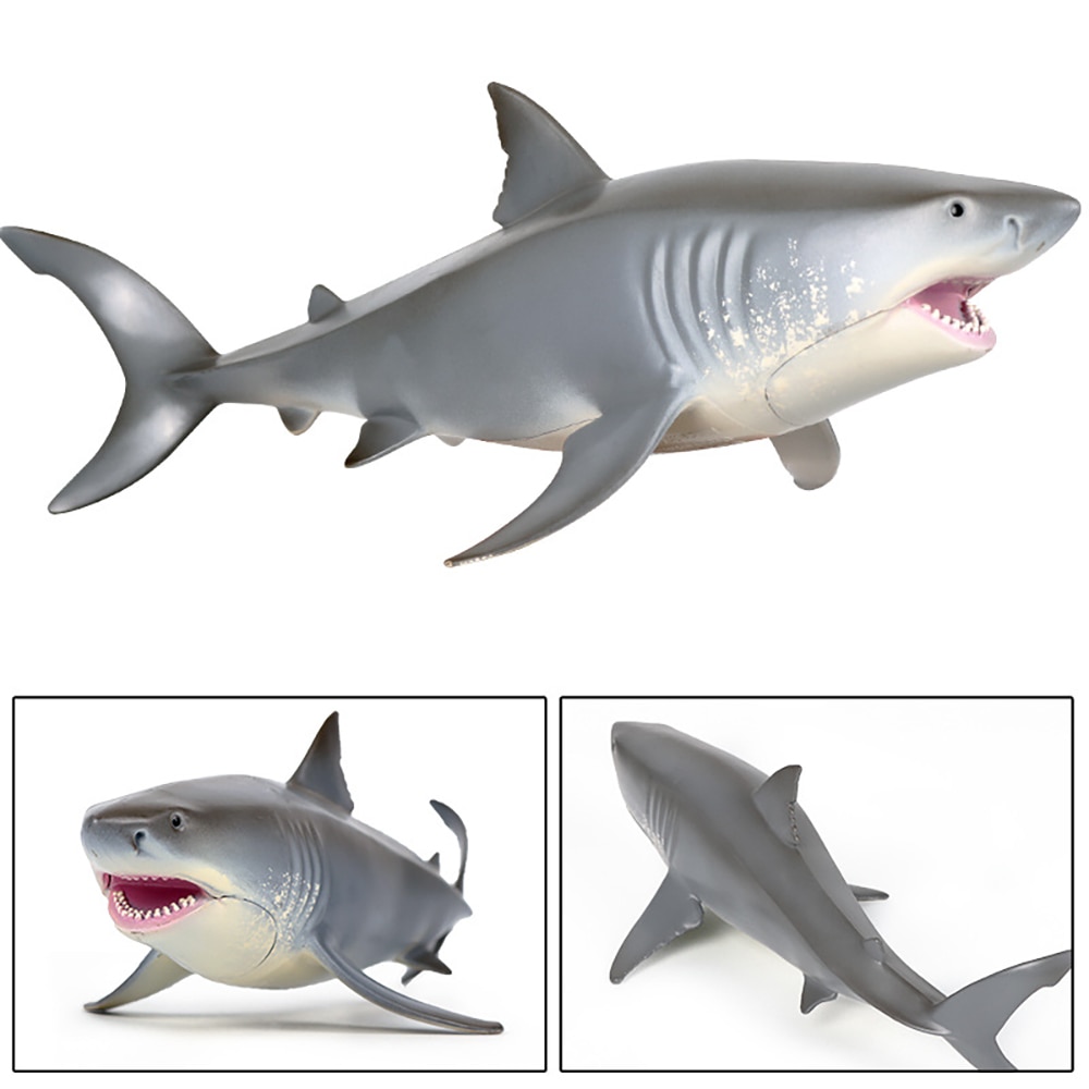 Sea Life Savage Whale Shark Lifelike Baby Shark Toy Anti Stress Squeeze Big Shark Collection Toy for Kid