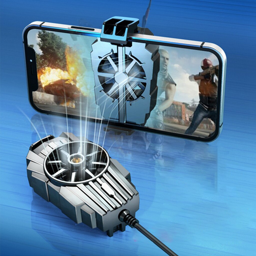 Handy-live-übertragungskühler mit ladekabel für smartphones, gaming-handys, , 4.7-7.5- zoll-handy-wärmeabstrahlungs-lüfter