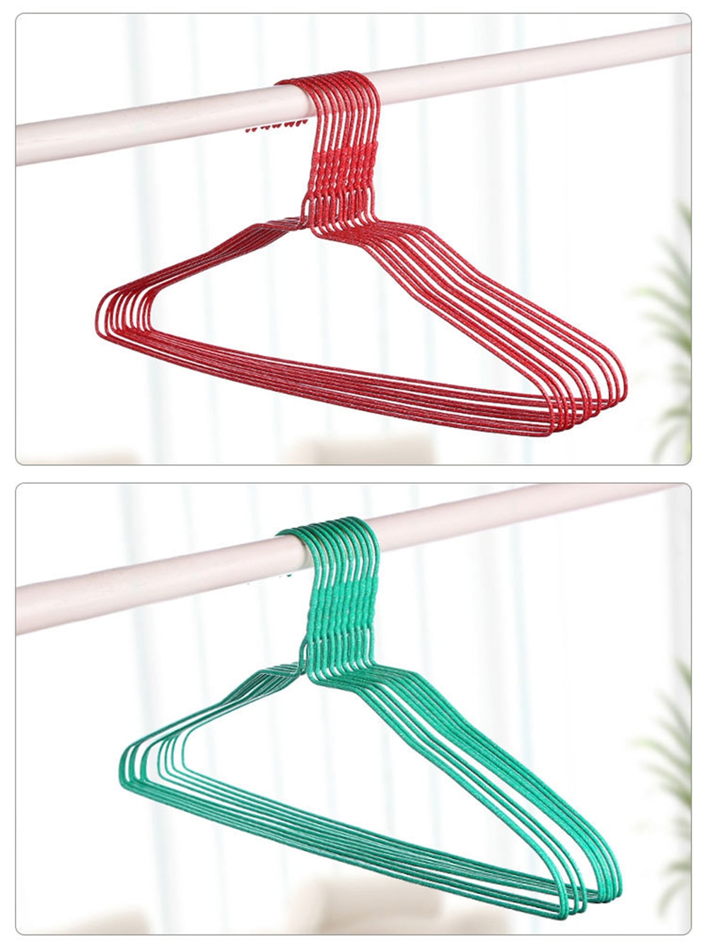 Kleurrijke Plastic Hangers Voor Wasknijpers Draad Antislip Drogen Kledingrek Volwassen En Kinderen Hanger Outdoor Droogrek 1PC