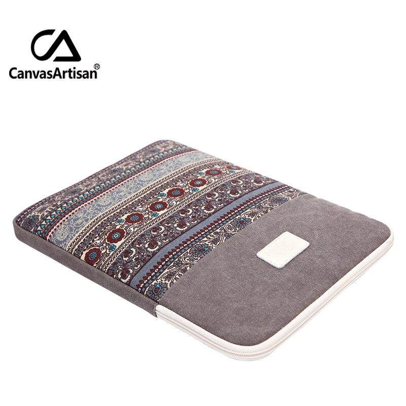 Canvasartisan top canvas laptop sleeve tassen 11 12 13 inch zachte notebook aktetas 13.3 surface pro 3 tassen