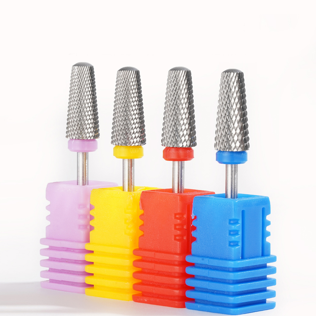 Brocas para uñas de acero de tungsteno 5 en 1, fresa para taladro eléctrico para uñas, máquina de manicura, accesorios para lima de uñas, broca