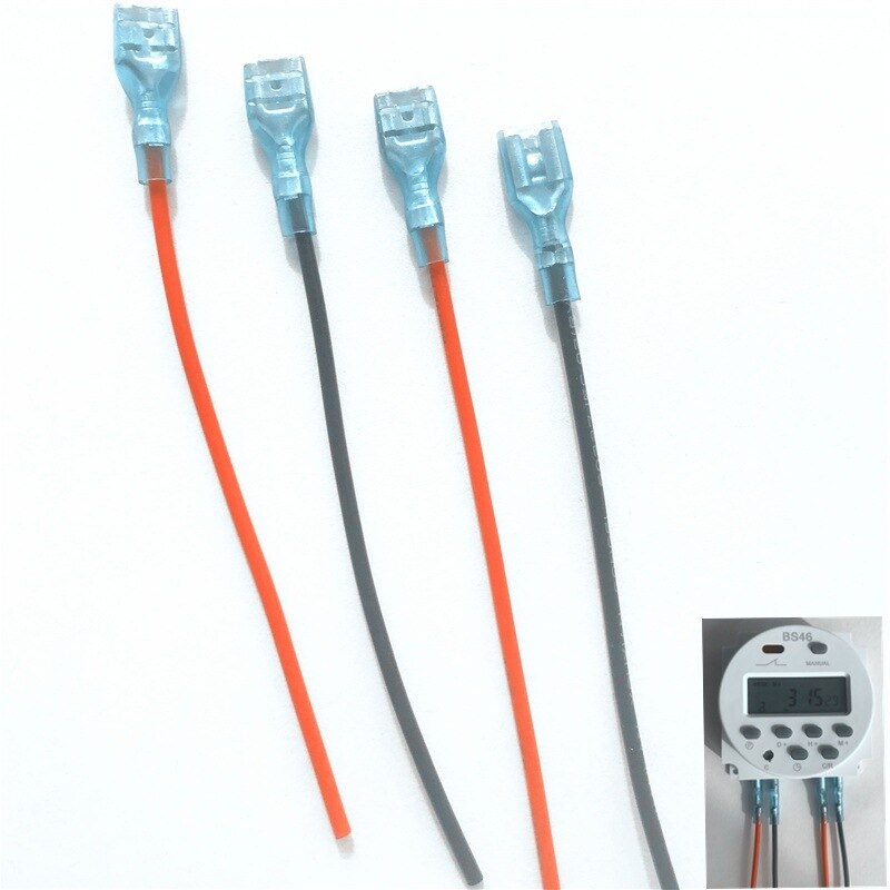 OBOS CN101A AC 220V 230V 240V Digital LCD Power Timer Programmable Time Switch Relay 16A timers CN101 timer DC12V DC24V: 4 pcs cables