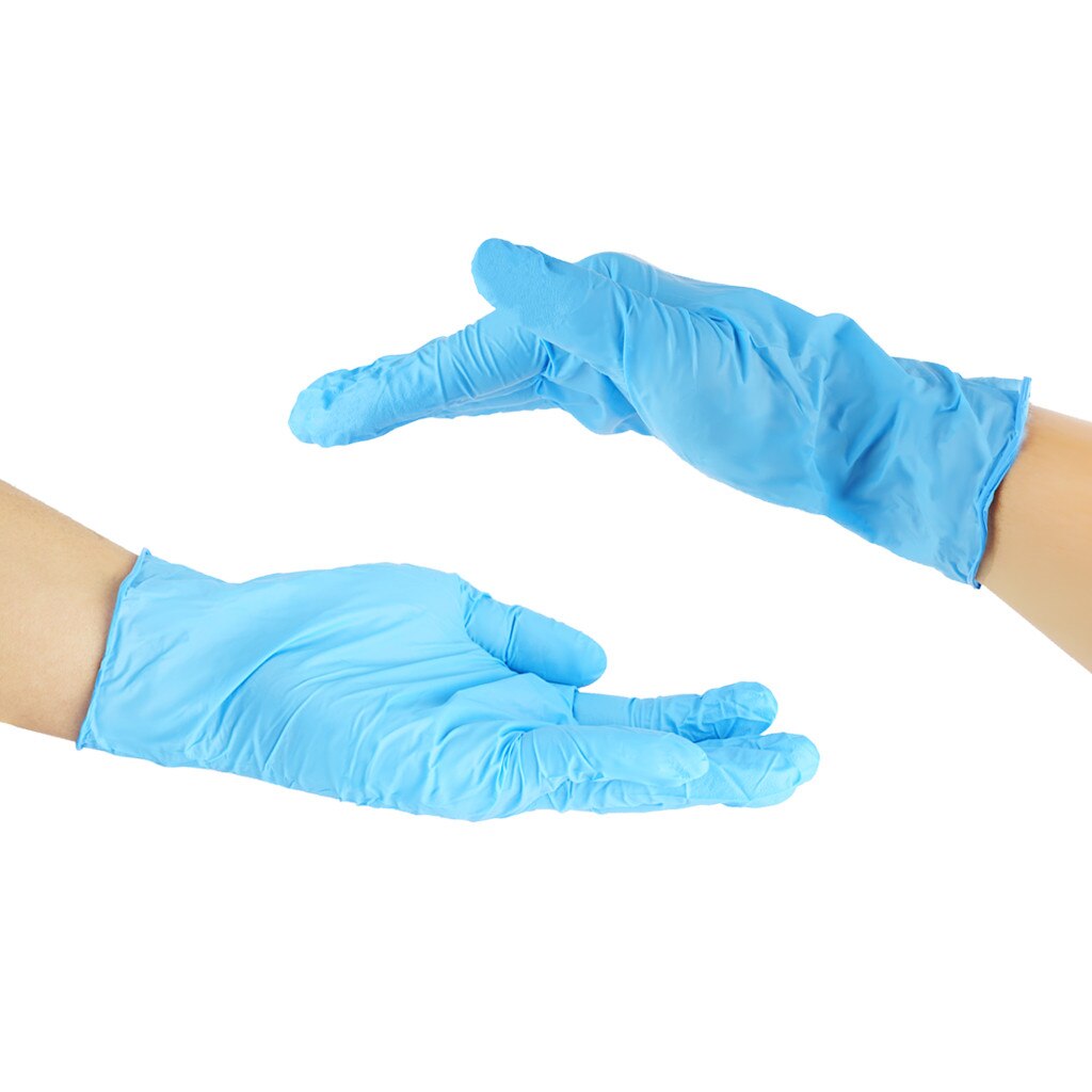 Guantes desechables de nitrilo resistentes al agua, universales de látex, sin polvo, para limpieza de laboratorio, cocina, hogar, 40 #100/800 Uds.