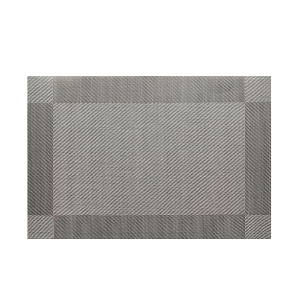 Pvc Isolatie Placemats Beschermende Diner Eettafel Placemats Coaster Diner Tafel Decoratie: Light Grey