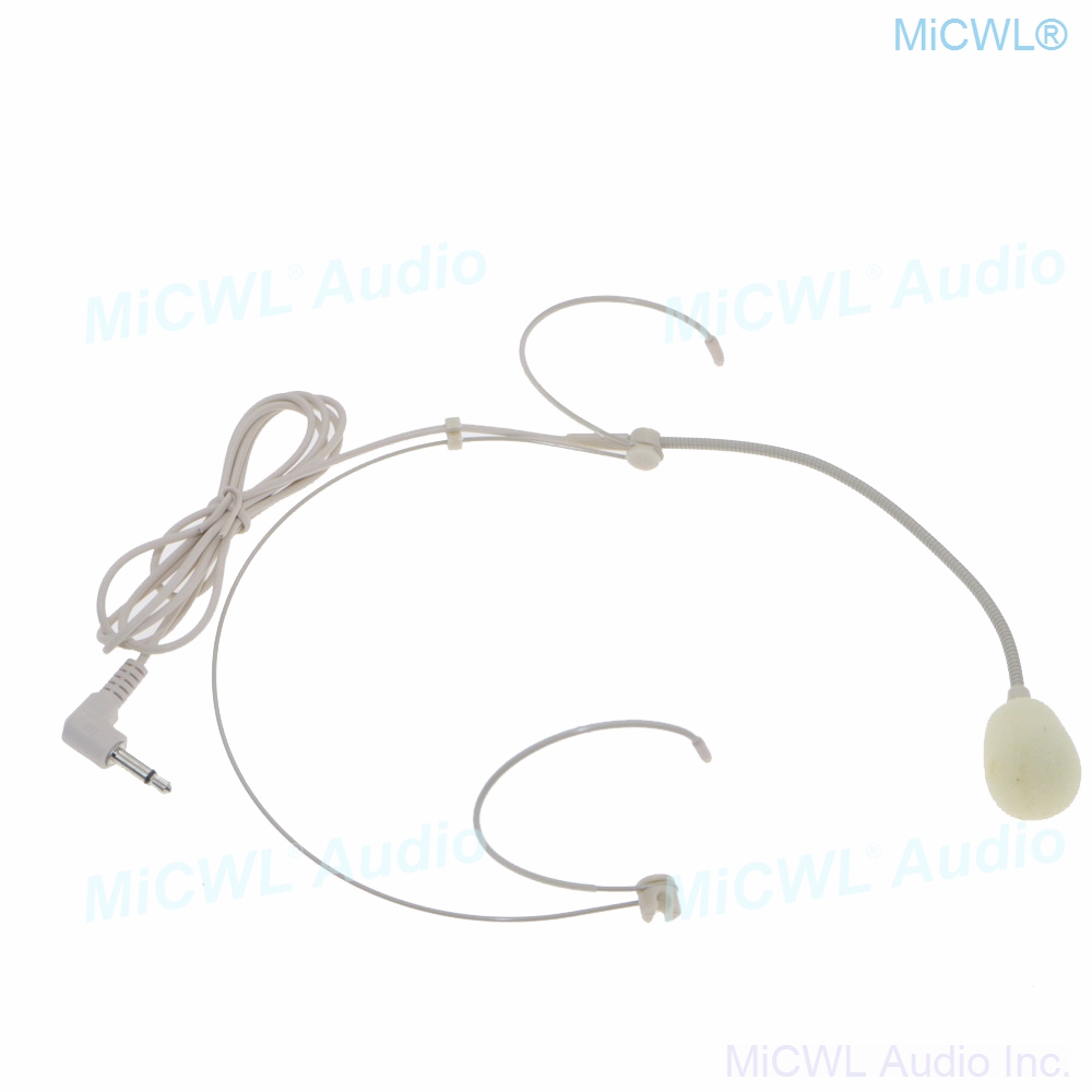 MiCWL A801 Beige Headset Horen slijtage Microfoon voor Draadloos Microfoonsysteem luidspreker PC laptop 3.5mm Mono Jack