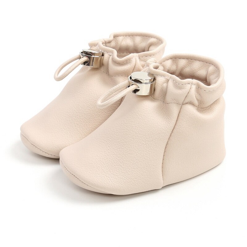 Newborn Baby Casual Frist Walker Boy Girl PU Leather Pocket Shoes Soft Sole Toddler Shoes 0-18M: M / 0-6 Months