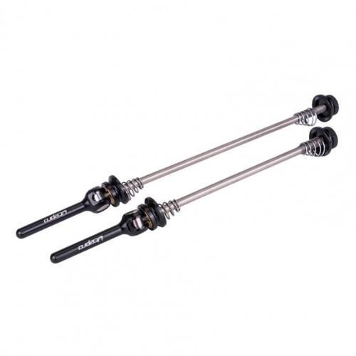 Smooth Bike Hub Axle Skewer Titanium Alloy Quick Release Skewer Durable Universal Cycling Wheel Skewer Parts: Black 130mm