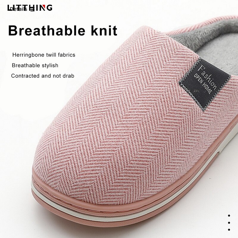 Litthing Vrouwen Winter Warm Bont Slippers Mannen Dames Jongens Meisjes Huis Schoenen Comfort Platte Hak Thuis Indoor Slaapkamer Zapatilla Mujer