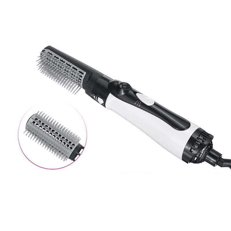 US Plug 2 in 1 Multifunctional Hair Dryer Brush Hair Straightener Curler Comb Electric Blow Dryer with Comb Hair Brush Roller St