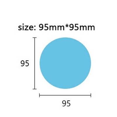 2PCS/SET Car Mirror Window Clear Film Anti Dazzle Car Rearview Mirror Protective Film Waterproof Rainproof Anti Fog Car Sticker: 90MM