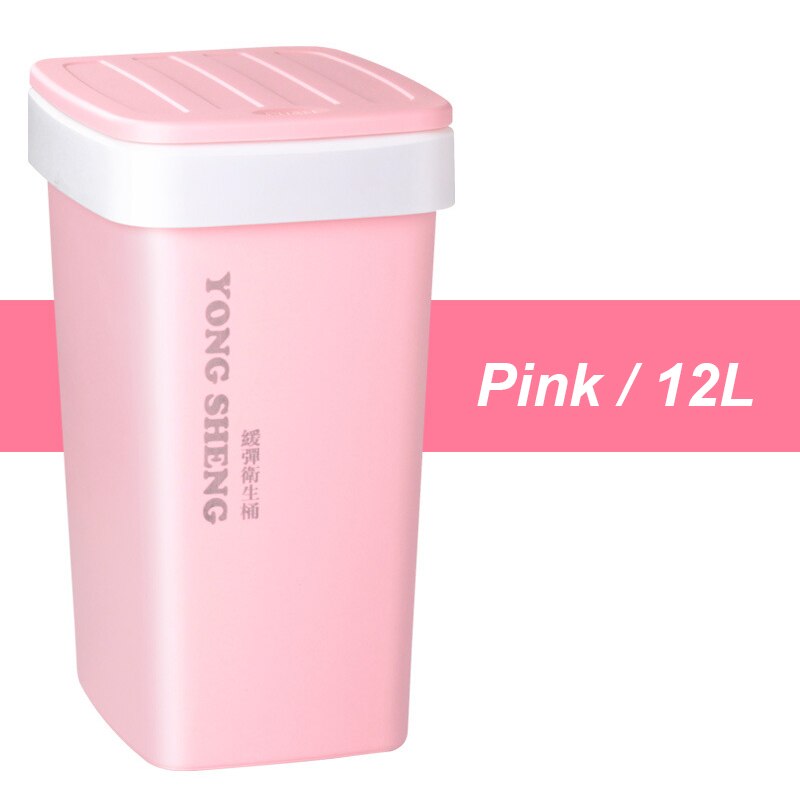 Untior 9l/12l plastik skraldespand automatisk skift affaldspose affaldsspand skraldespand til køkken badeværelse kontor skraldespand: S -12l