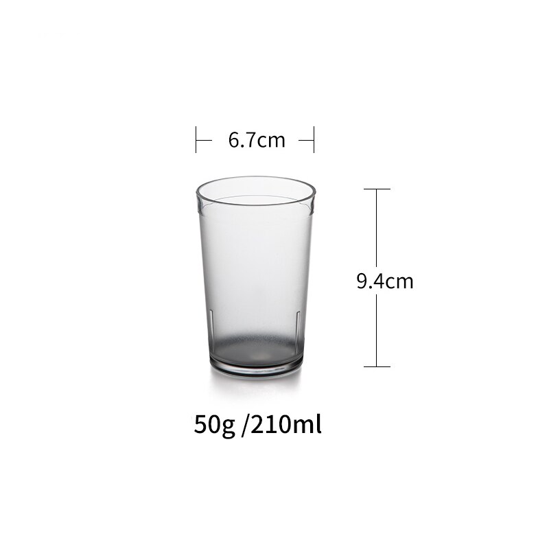 6pcs Acrylic Drinking Glasses Set Plastic Tumblers Plastic Cups Dishwasher Safe Cups Glassware Unbreakable Plastic Drinking Set: Matte Cup 6.8oz
