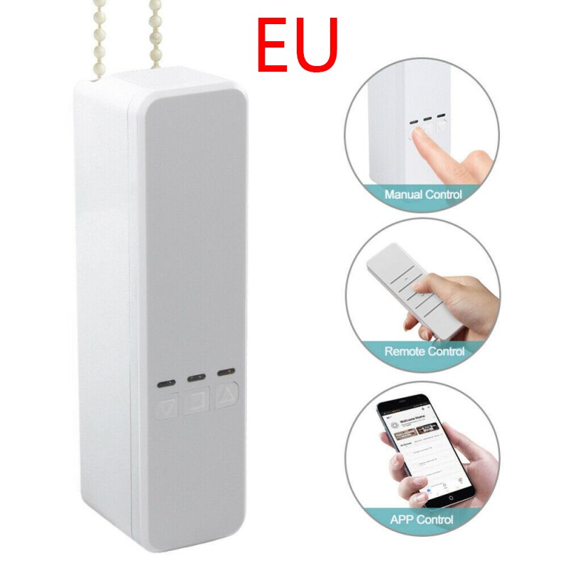 Smart Motorized Chain Roller Blinds Automation Kit Remote Control Control Via Tuya/Alexa/Google/Wifi/Smart Life Shutter Motor: EU