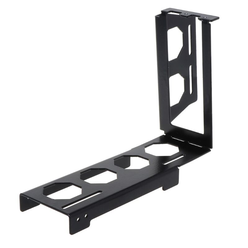 Diy Metalen Grafische Kaart Beugel Riser Vaste Verticale Case Pci-E 16x X16 Interne Beugels Houder Stent Stand