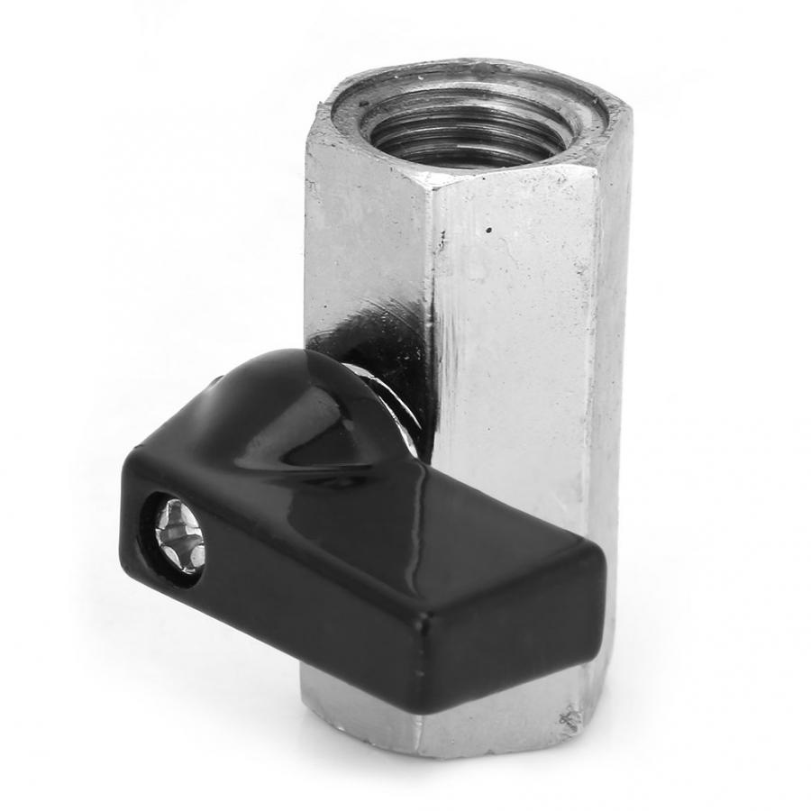 1Pcs G1/4 Ball Valve Mini Brass Plated Chromium Female Thread Ball Valve with Straight Handle