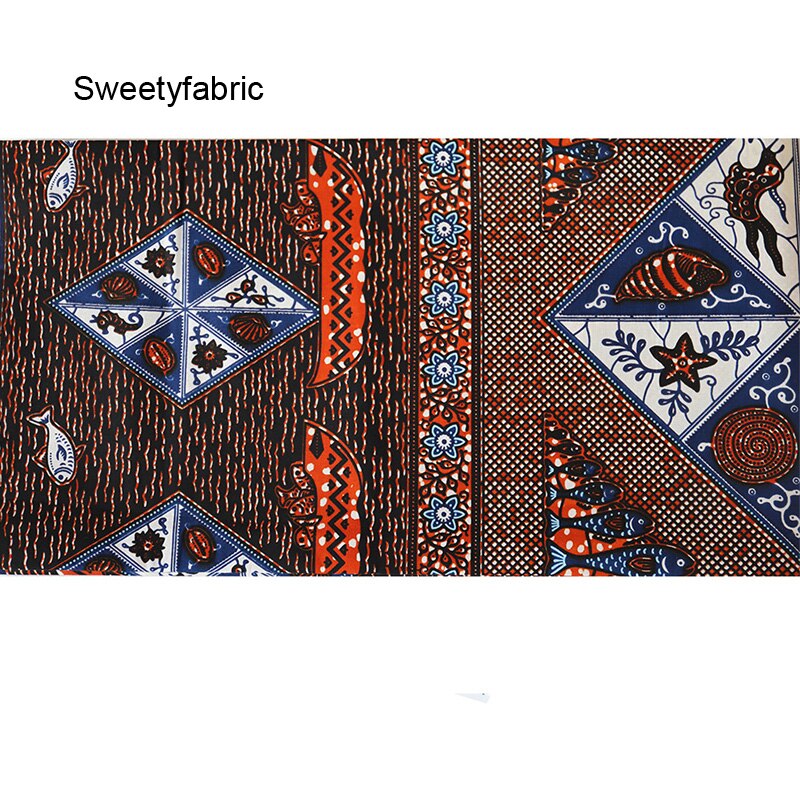 African Fabric 100% Cotton Star Print Ankara Wax Tissu Tecidos Tissus Africain Fabrics Textile For DIY Party Dress