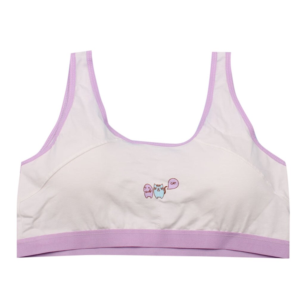 Kids Girls Underwear Foam Bra Vest Children Underclothes Sport Undies Clothes Cotton Soft Brassiere Sport Girl Bras For Teen: C