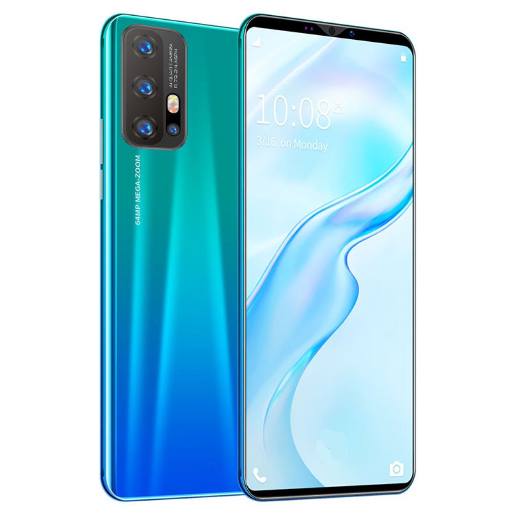 Z6 Pro Smartphone 5,8 Inch Bildschirm Smartphone 512M + 4G Android Smartphone 3D Glas Überzogene Zurück Abdeckung Blau