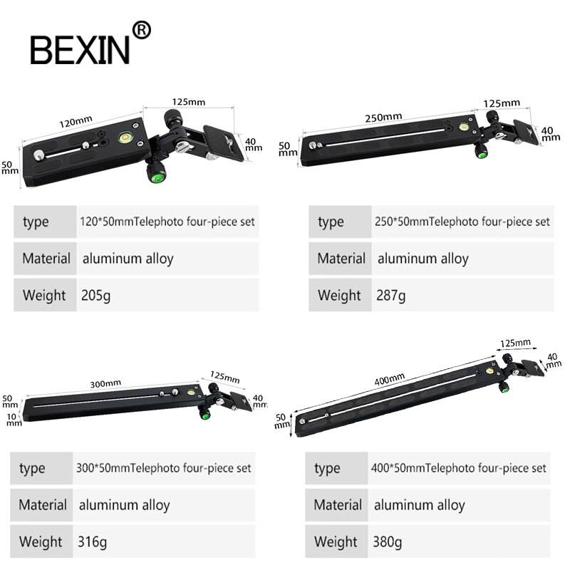 Lange Telephot Lens Ondersteuning Adapter Beugel Lange Focus Lens Camera Houder Ondersteuning Quick Release Plate Voor Manfrotto Statief