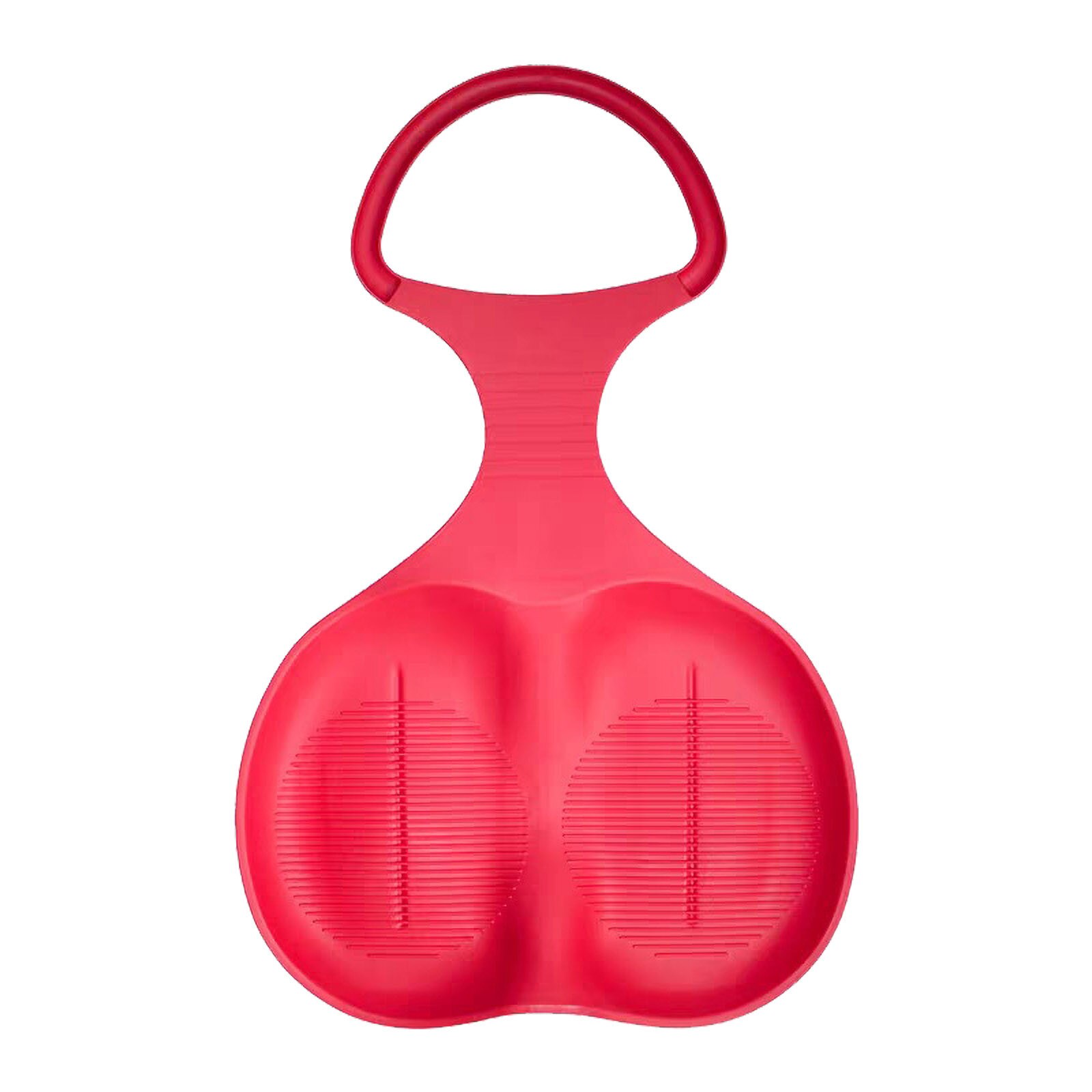 Snow Sled Board Outdoor Winter Plastic Skiing Boards Snowboard Sled Luge For Kid Winter Sport Thicken Sledge Ski Board: Red 