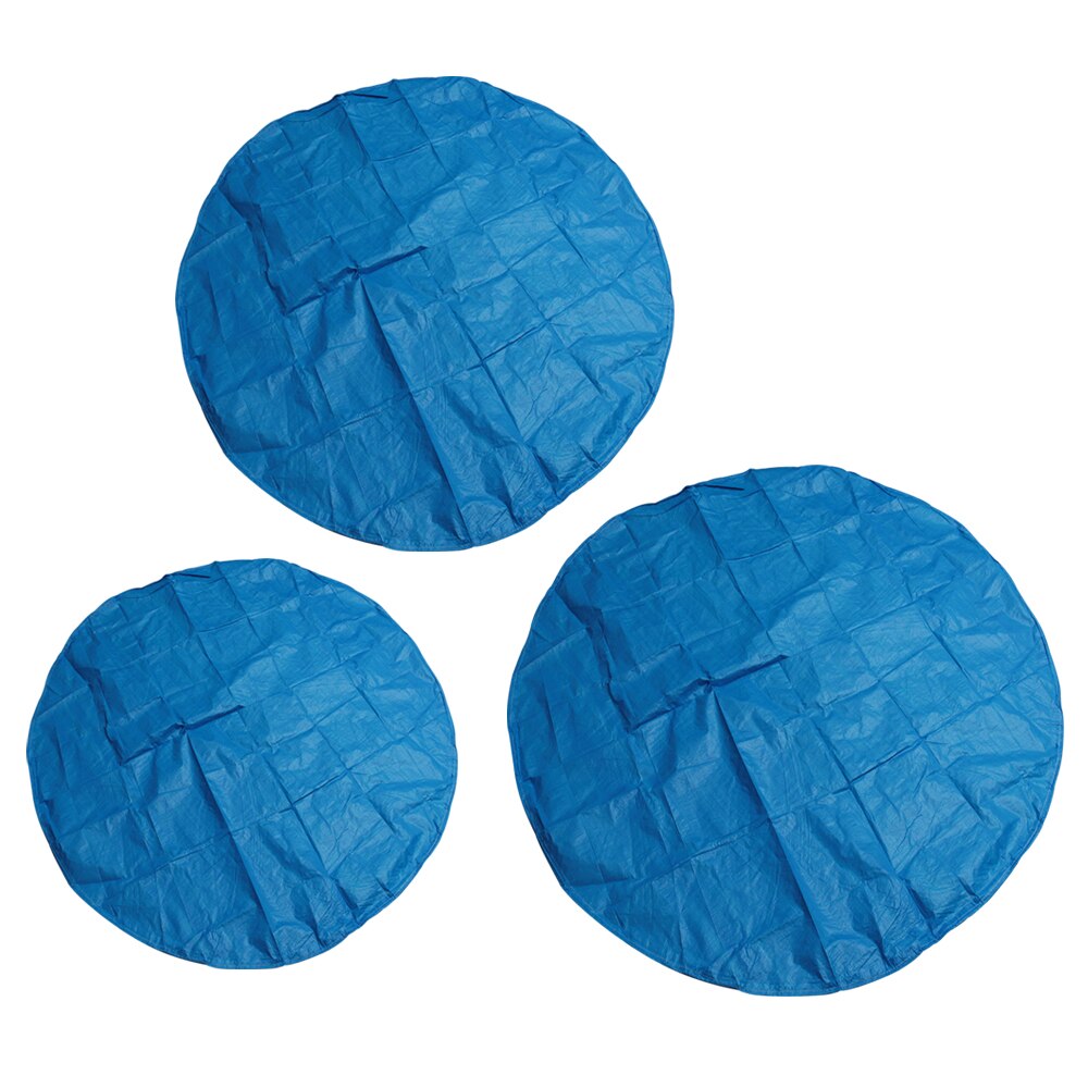 Cubierta de tela para piscina, cubierta de 300cm con soporte de tela, cubierta de polvo para piscina inflable, pañal redondo de PE para jardín al aire libre