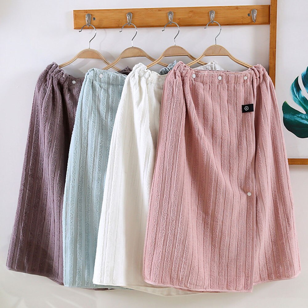 Wearable Cotton Bathrobe Woman Shower Female Soft Cute Bath Towel for Adults for Home Textiles Bath and Sauna Towels Bathroom