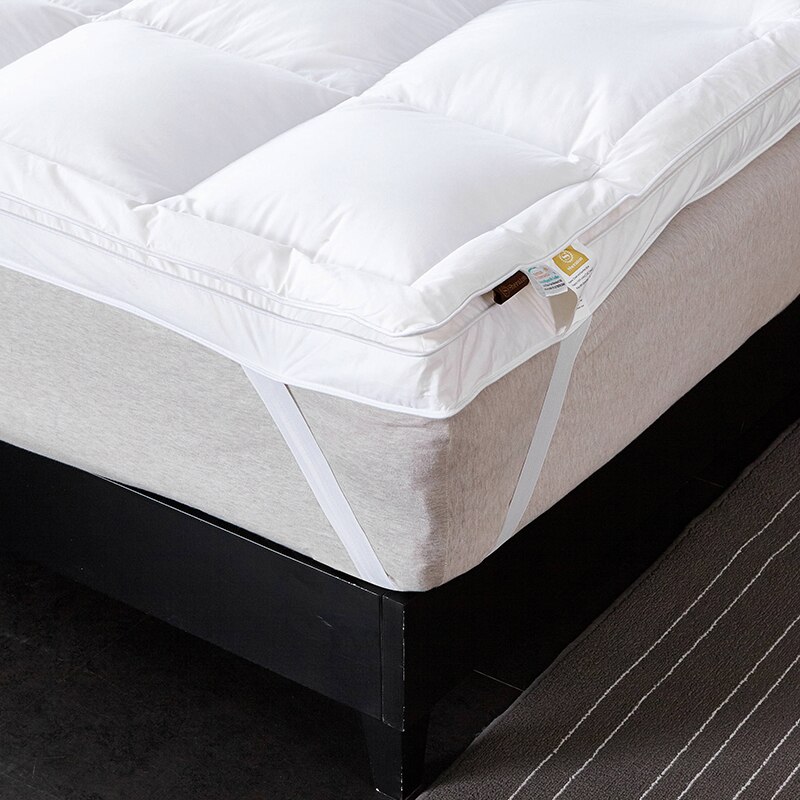 Zachte witte ganzendons gevuld matras/matras topper