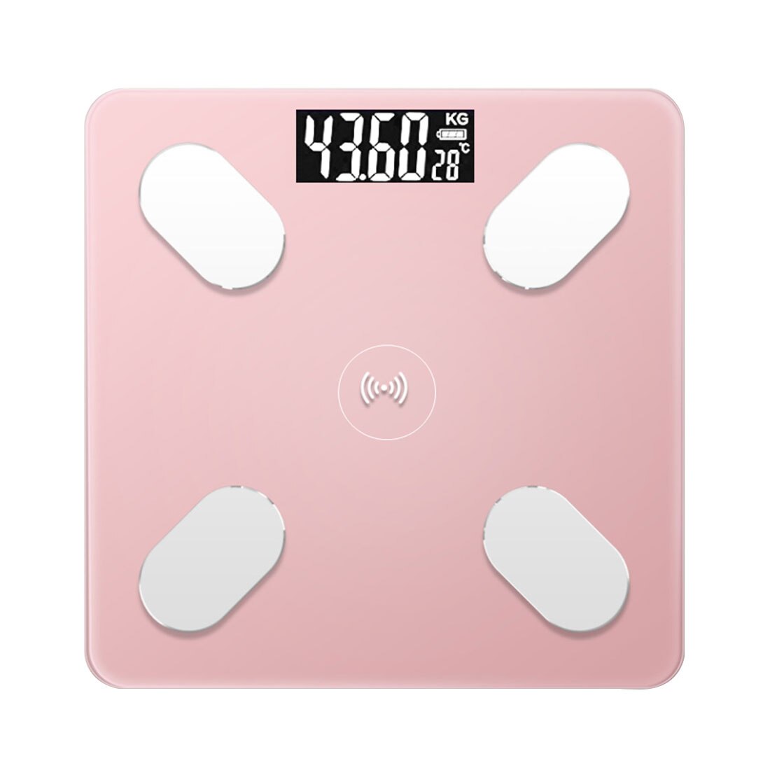Bluetooth Body Fat Scale BMI Scale Smart Electronic ​Scales LED Digital Bathroom Weight Scale Balance Body Composition Analyzer: rose gold