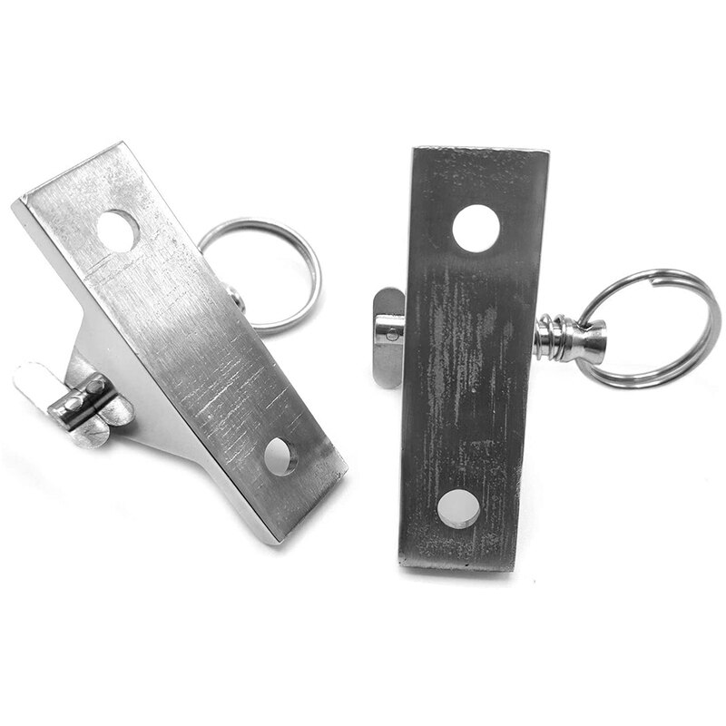 2 Pack Bimini Top 90°Deck Hinge with Removable Pin Marine Hinge Mount Bimini Top Fitting Hardware 316 Stainless Steel