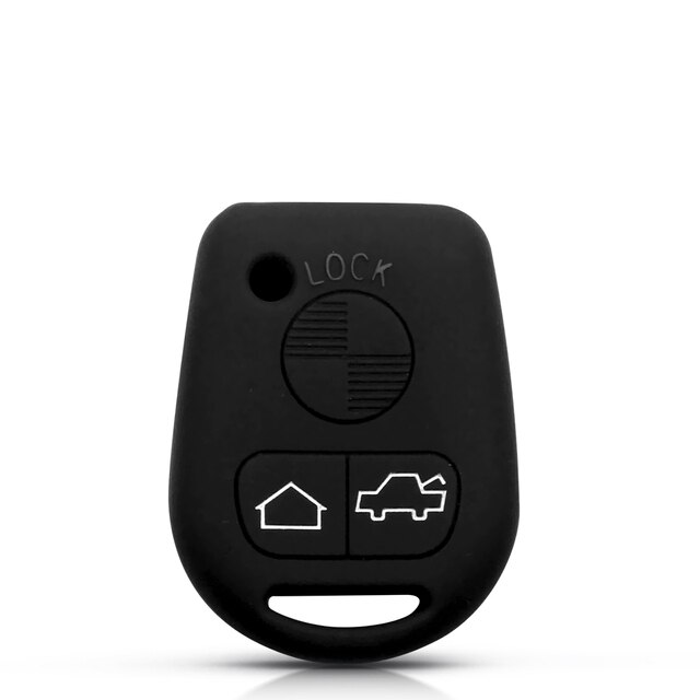 Funda de silicona para llave de coche, reemplazo de 3 botones para BMW X3 X5 M3 530i 330i 330xi E31 E36 E34 E32 E38 E39 E46 Z3 Z4 E90 E60: Negro