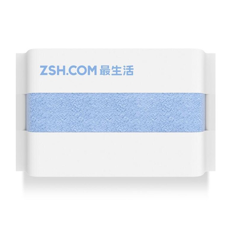 Youpin ZSH Polyegiene Antibacterical Towel 34*76CM Young Series 100% Cotton 5 Colors Highly Absorbent Bath Face Hand Towel D5: Blue